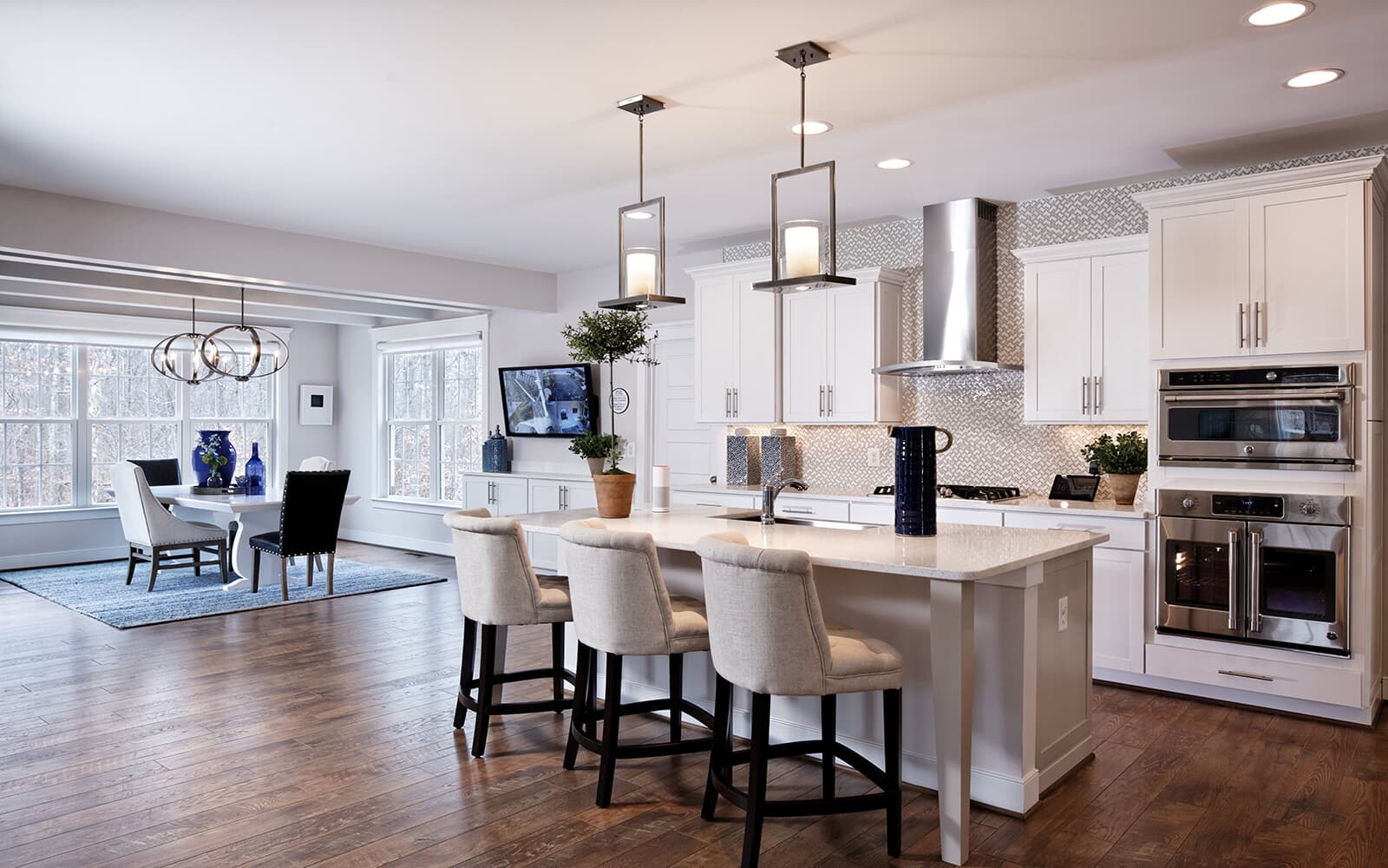 The kitchen of the Kensington II by Brookfield Residential at Potomac Shores