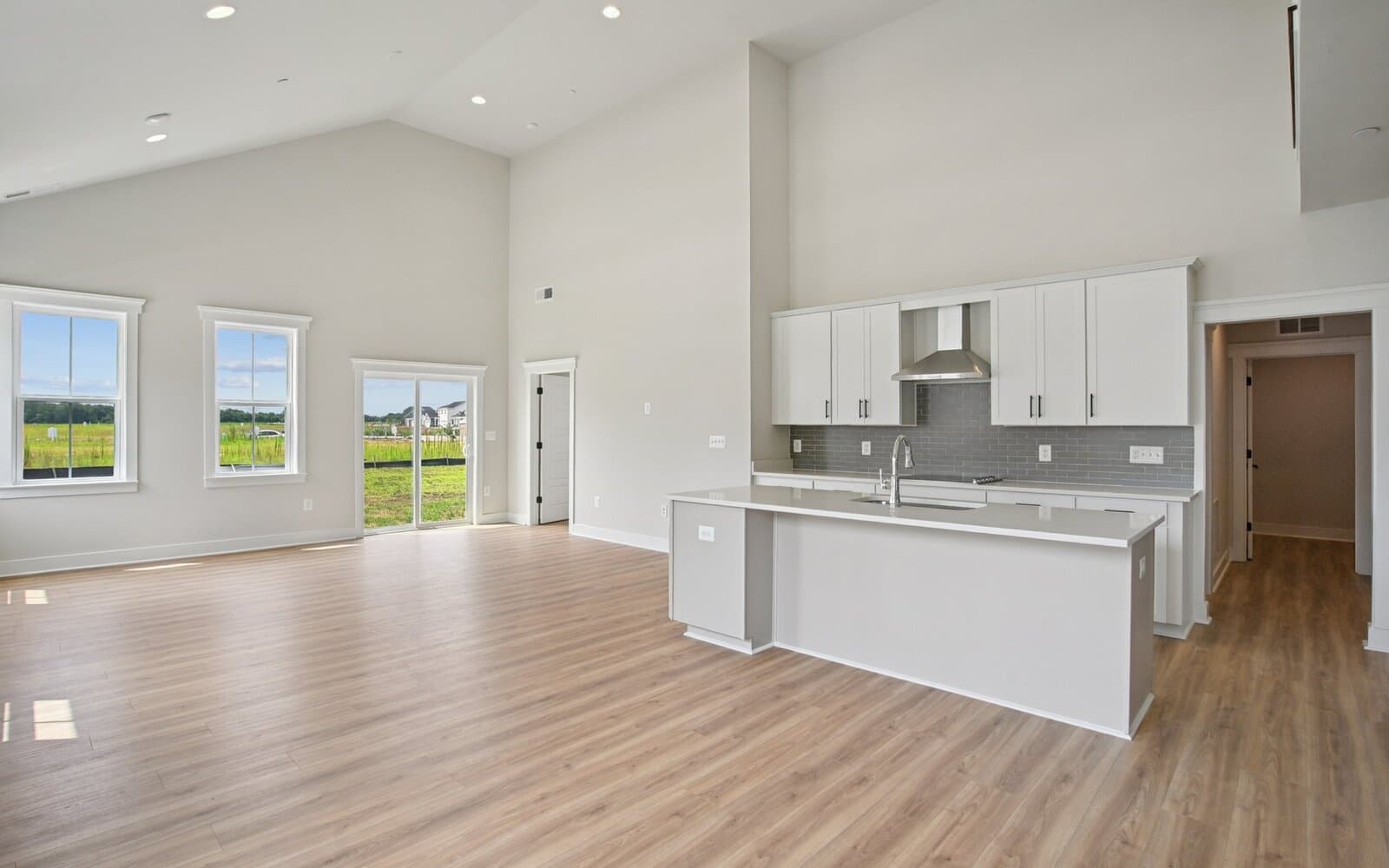 The main level of the Torrington on homesite 1136 at Lakeside at Trappe by Brookfield Residential.