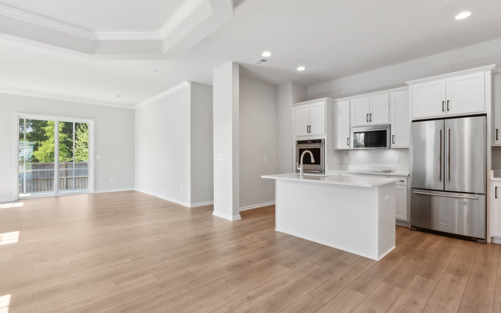 The kitchen of the Douglas on homesite 1005 at Lakeside at Trappe.