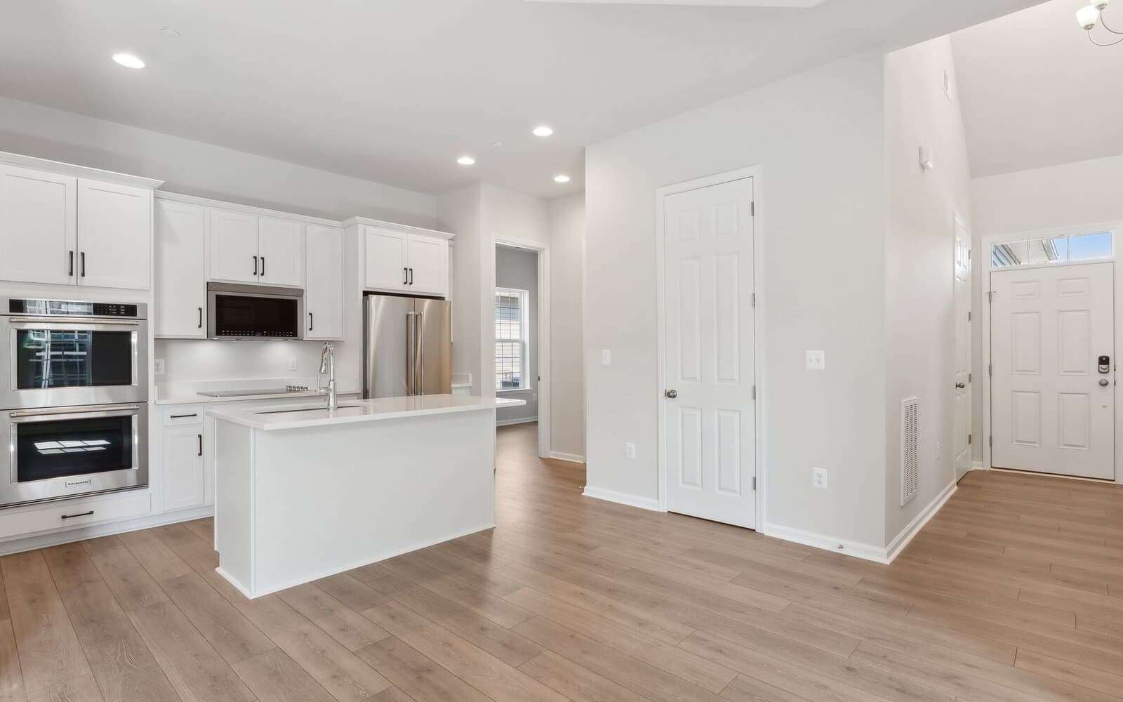 The kitchen of the Douglas on homesite 1005 at Lakeside at Trappe.