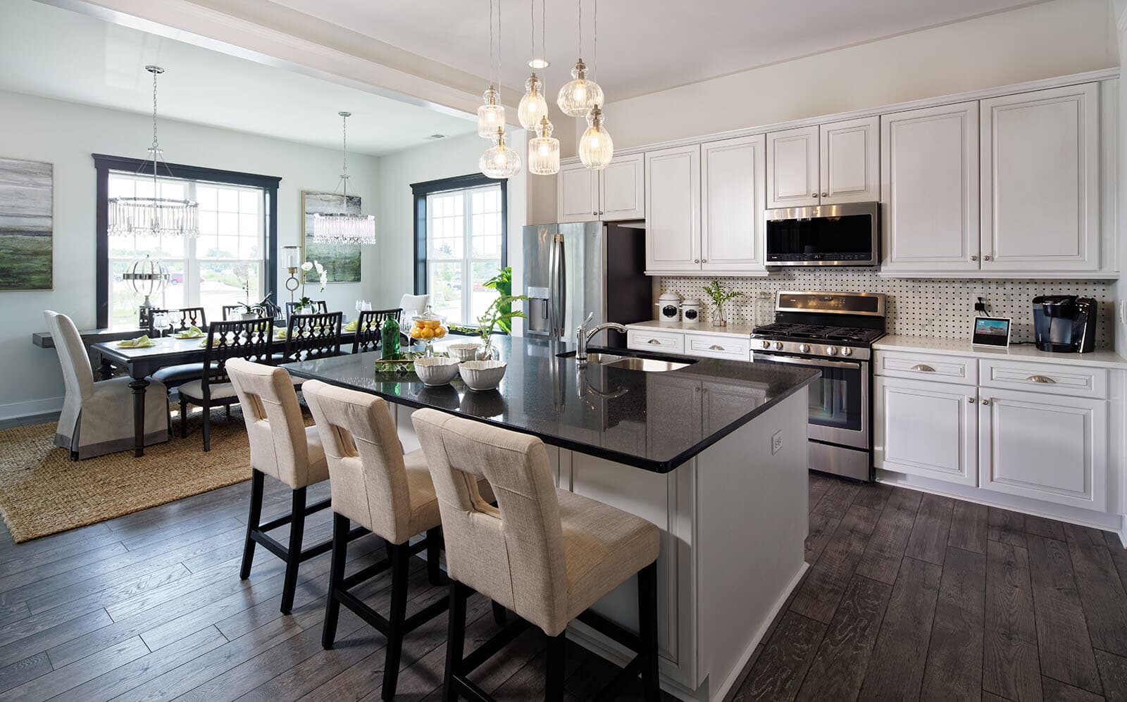 A temp image of the kitchen within the Rembrandt plan by Brookfield Residential.