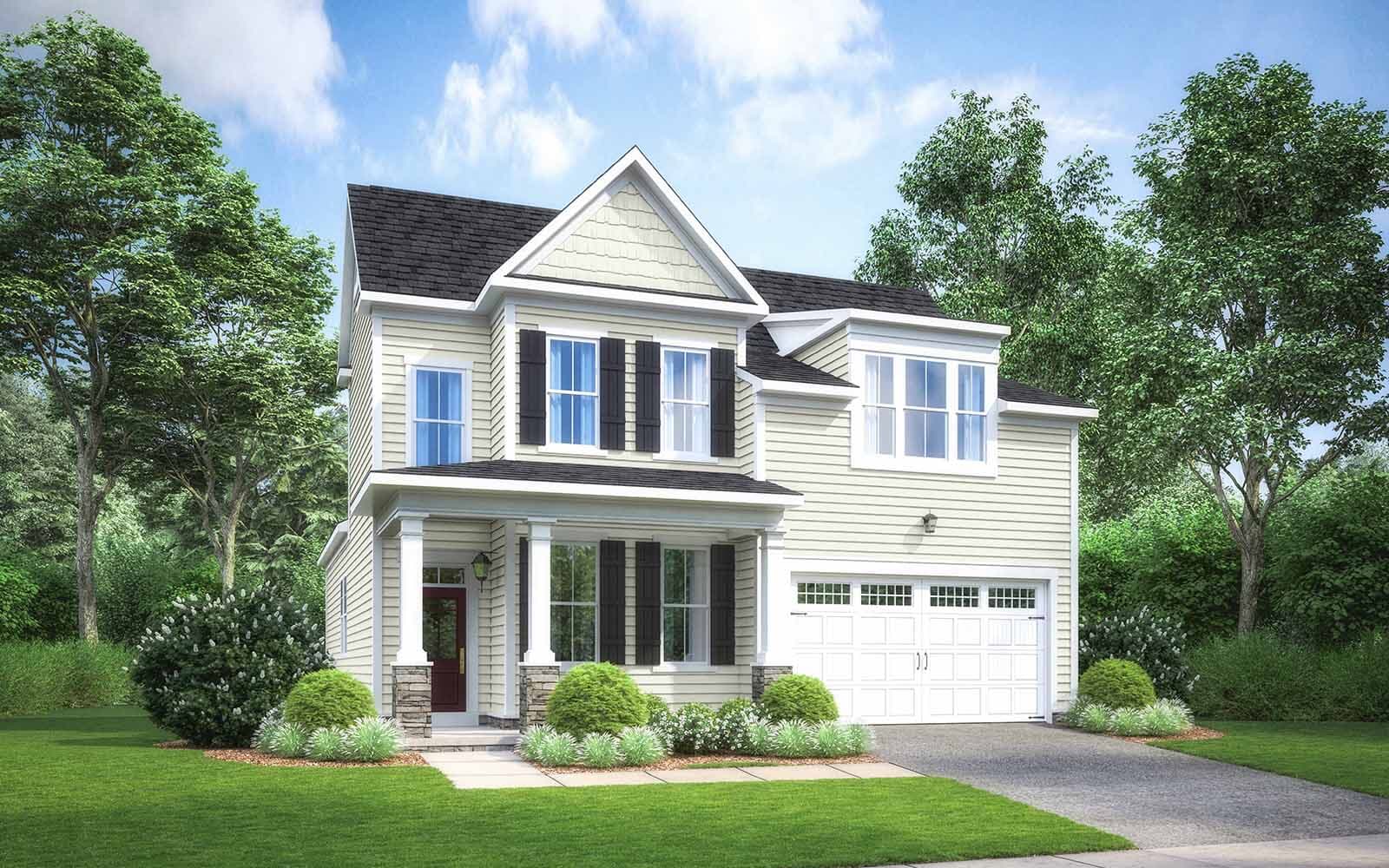 Elevation 2 of the Torrington a home design by Brookfield Residential at Lakeside at Trappe.