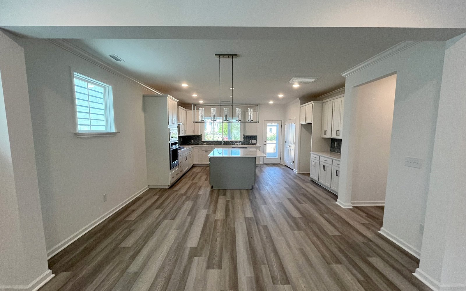 The main level of the Declan on homesite 2431 by Brookfield Residential at Wendell Falls.