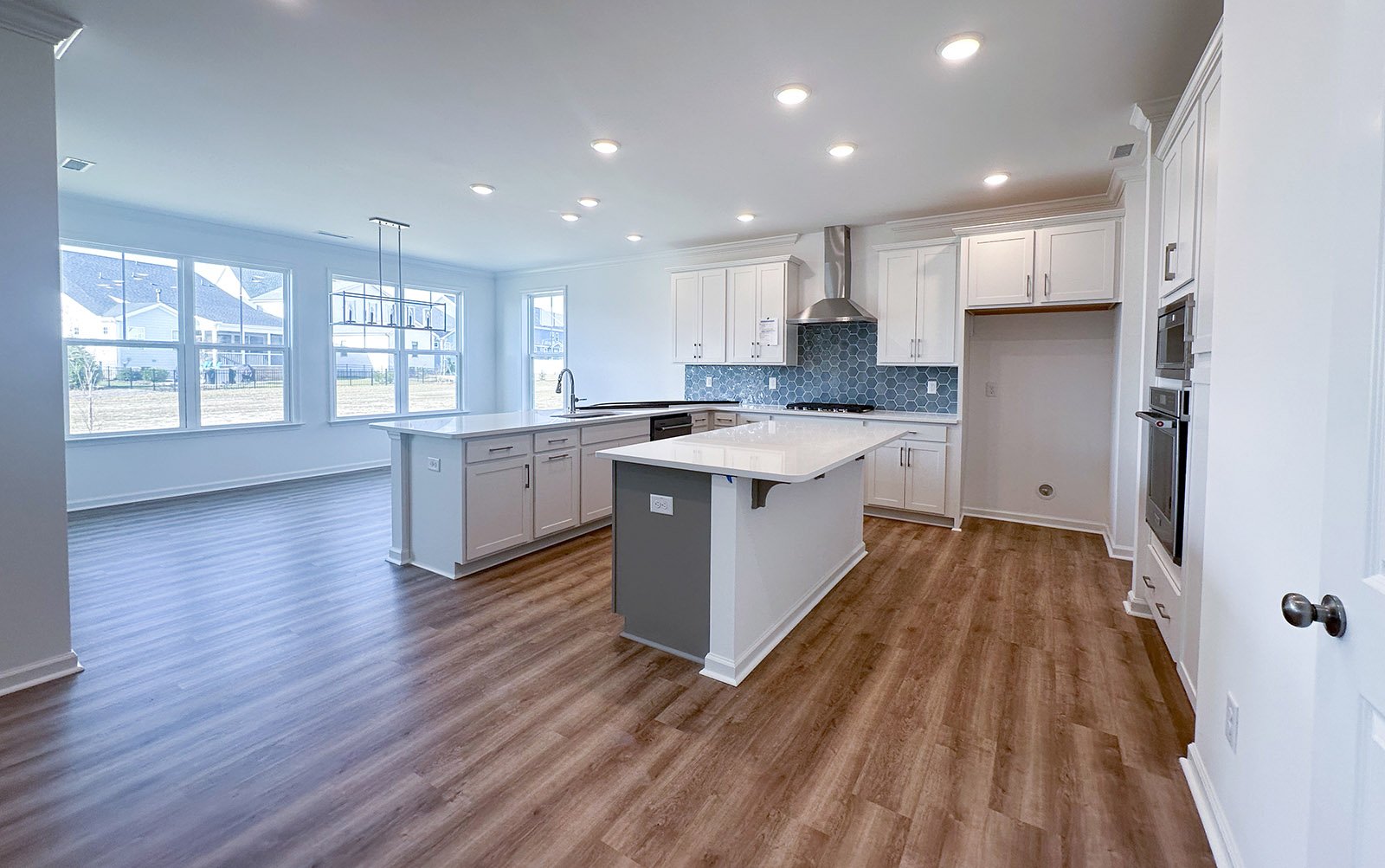 The kitchen of the Sterling on homesite 2435 at Wendell Falls.