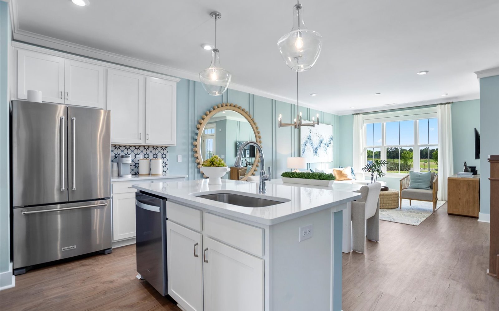 The kitchen of the Lennox townhomes.