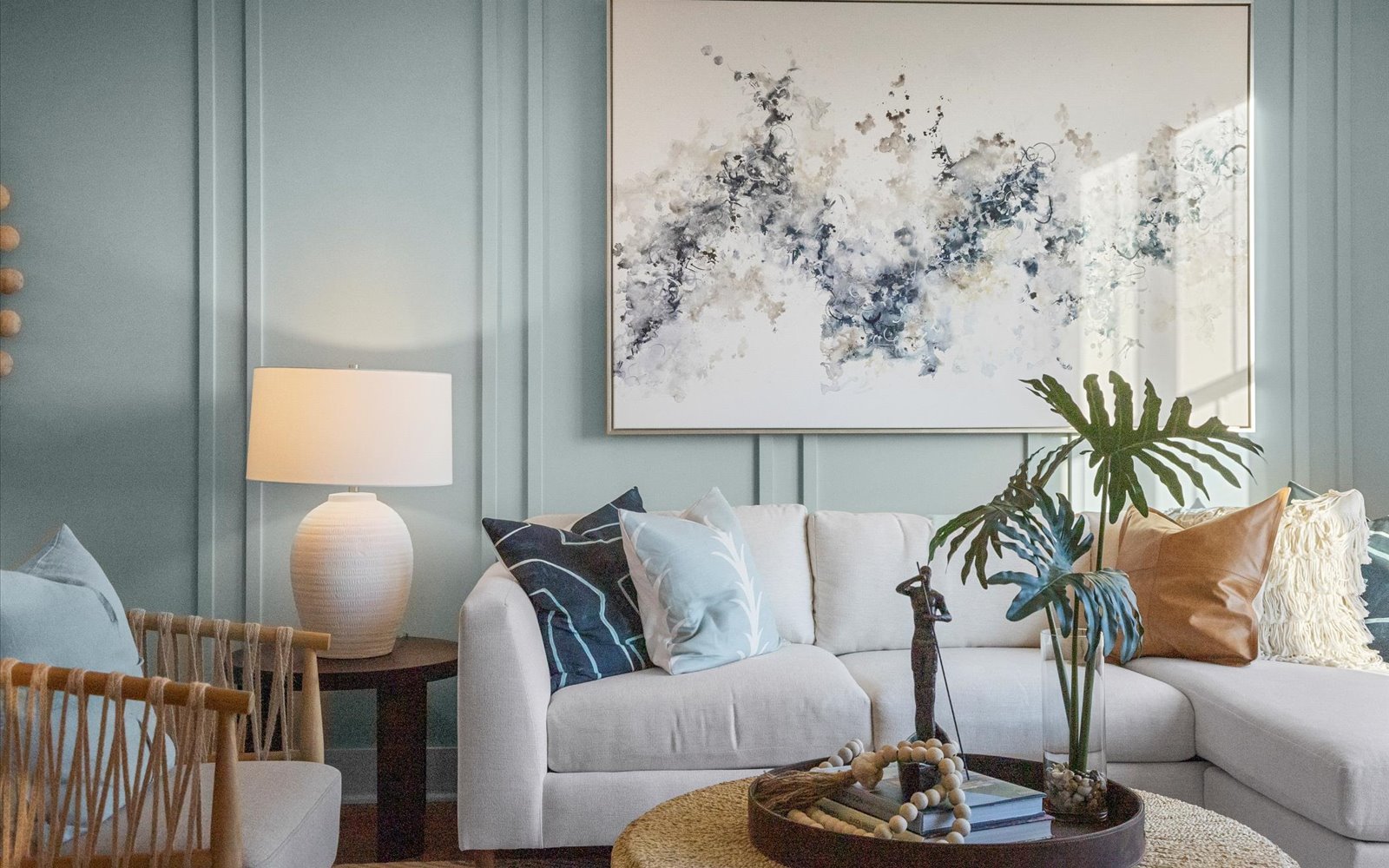 The family room of the Lennox townhomes.