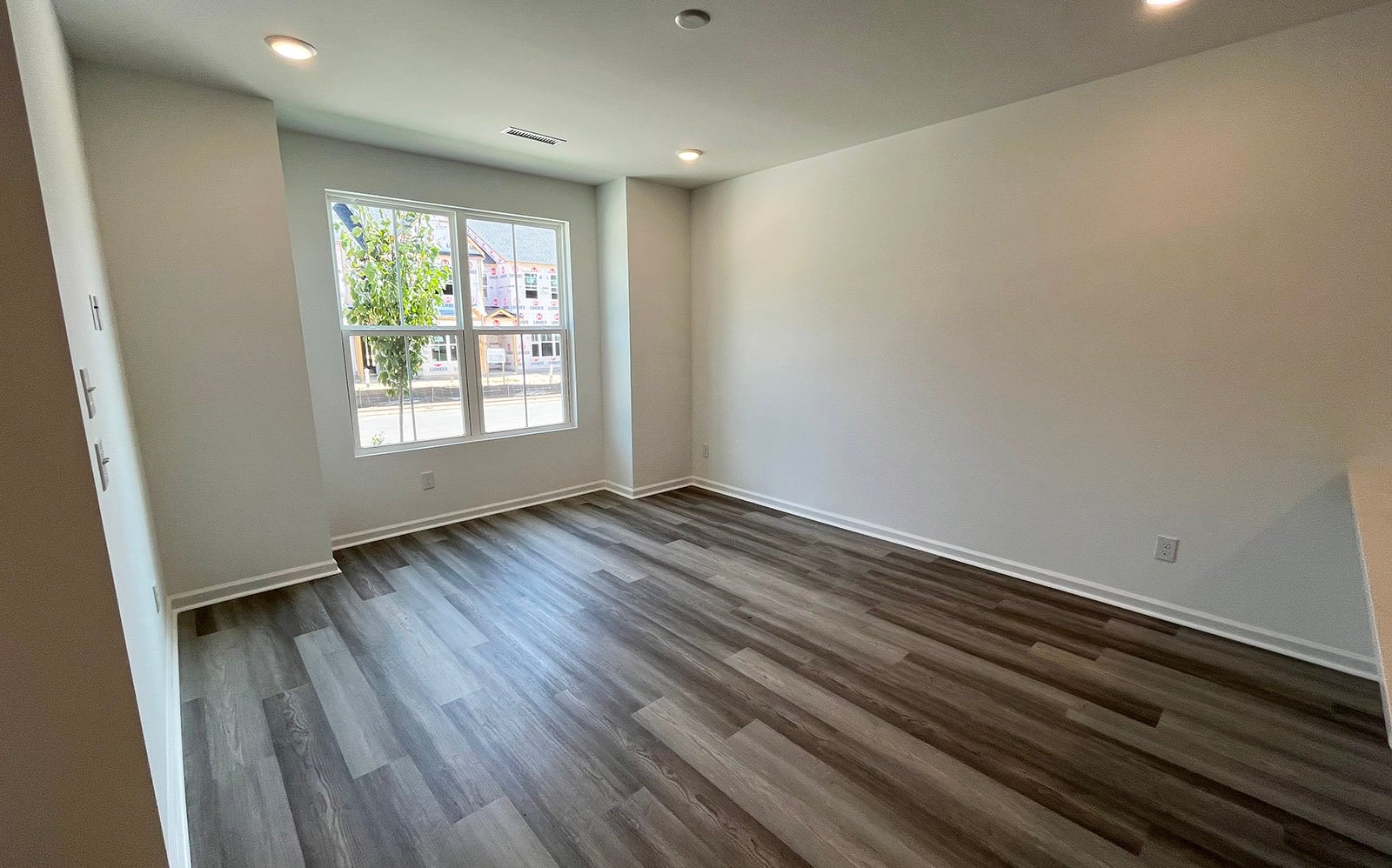 The family room of the Morgan at Wendell Falls on homesite 2538.