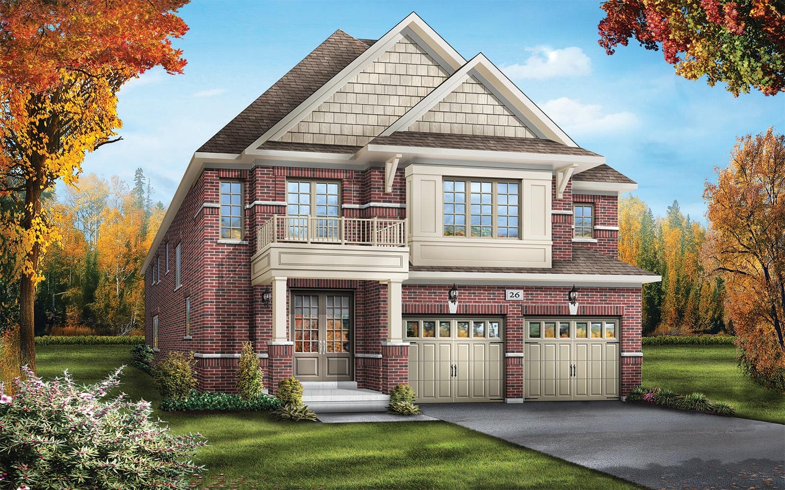 40' Home Design Hathaway Style B at Heartland in Baxter, Ontario.