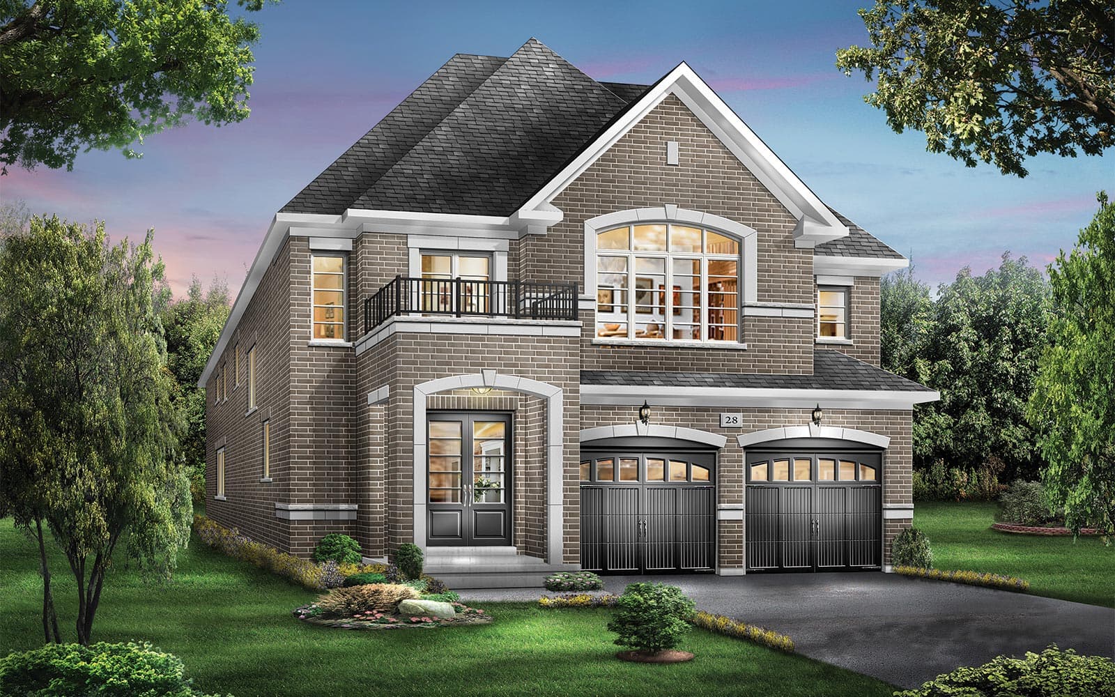 40' Home Design Hathaway Style C at Heartland in Baxter, Ontario.