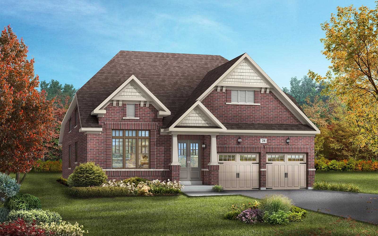 50' Home Design Ashbourne Style A at Heartland in Baxter, Ontario.