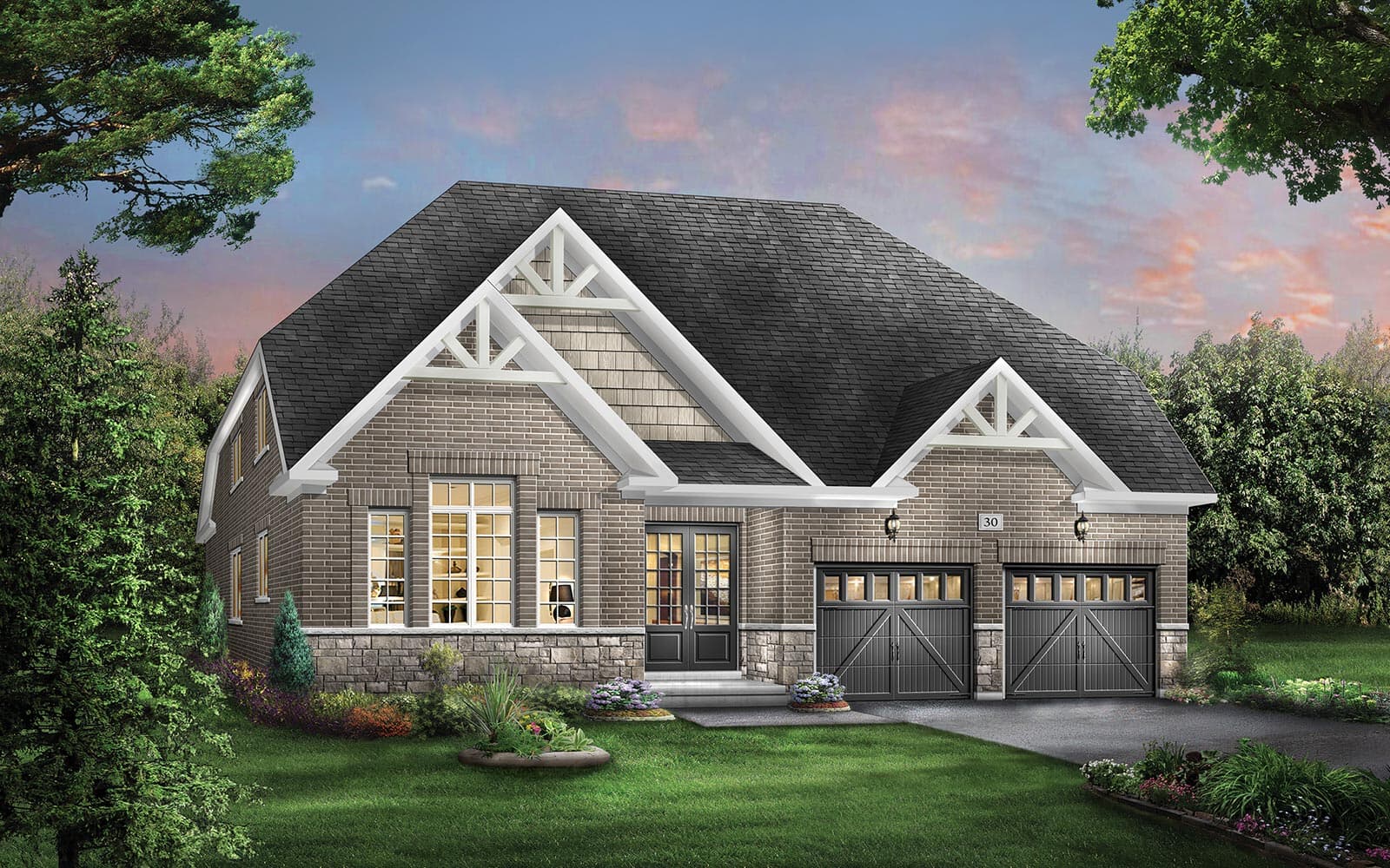 50' Home Design Ashbourne Style B at Heartland in Baxter, Ontario.