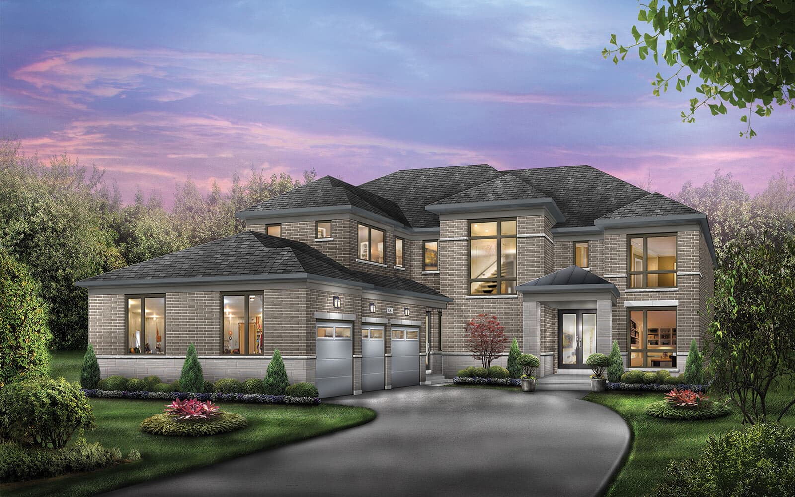 60' Home Design Strathmore Style D at Heartland in Baxter, Ontario.