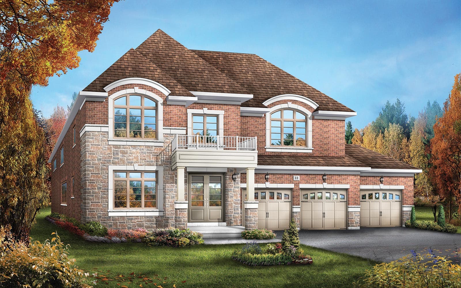 60' Home Design Windermere Style B at Heartland in Baxter, Ontario.