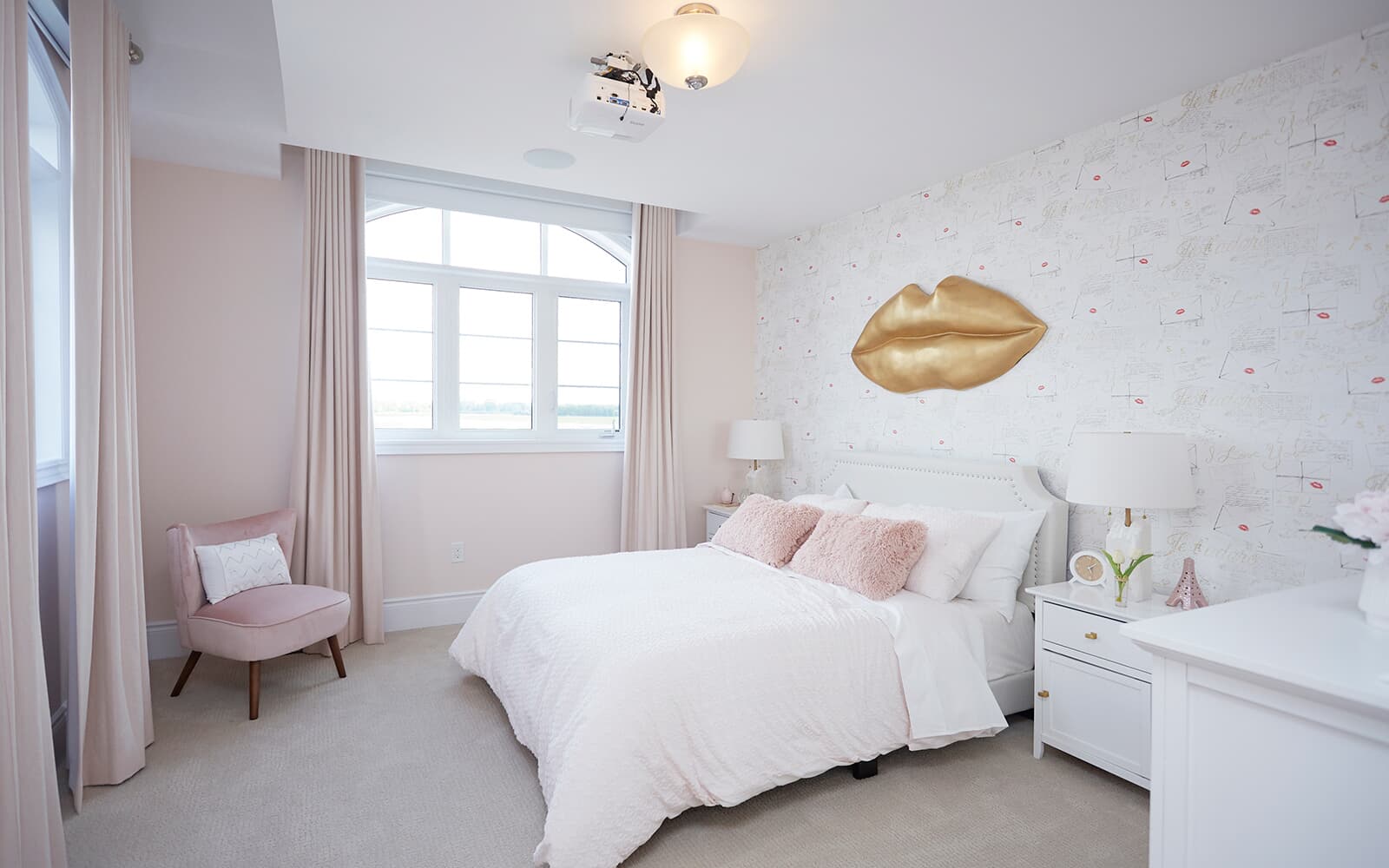 Bedroom 3 in the Westwood Model Home at Heartland in Baxter, Ontario.