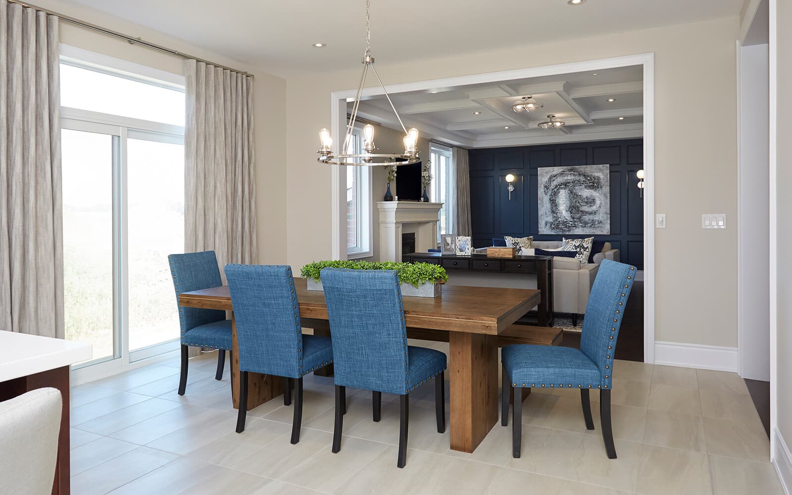 Breakfast Area in the Westwood Model Home at Heartland in Baxter, Ontario.