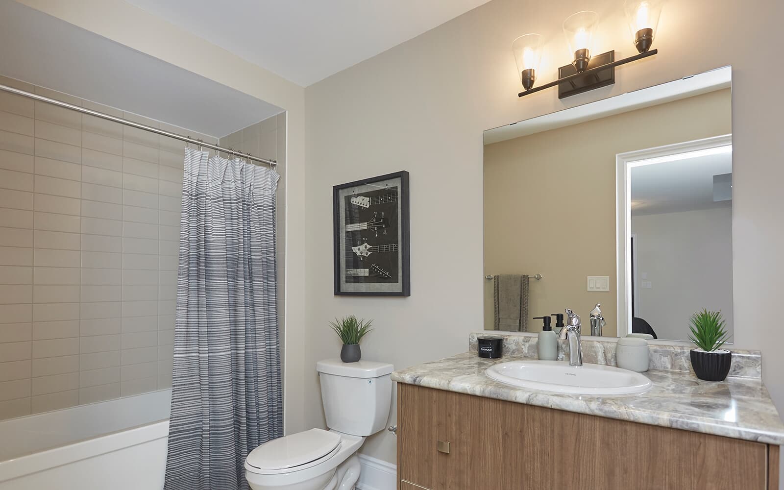 Ensuite 2 in the Westwood Model Home at Heartland in Baxter, Ontario.
