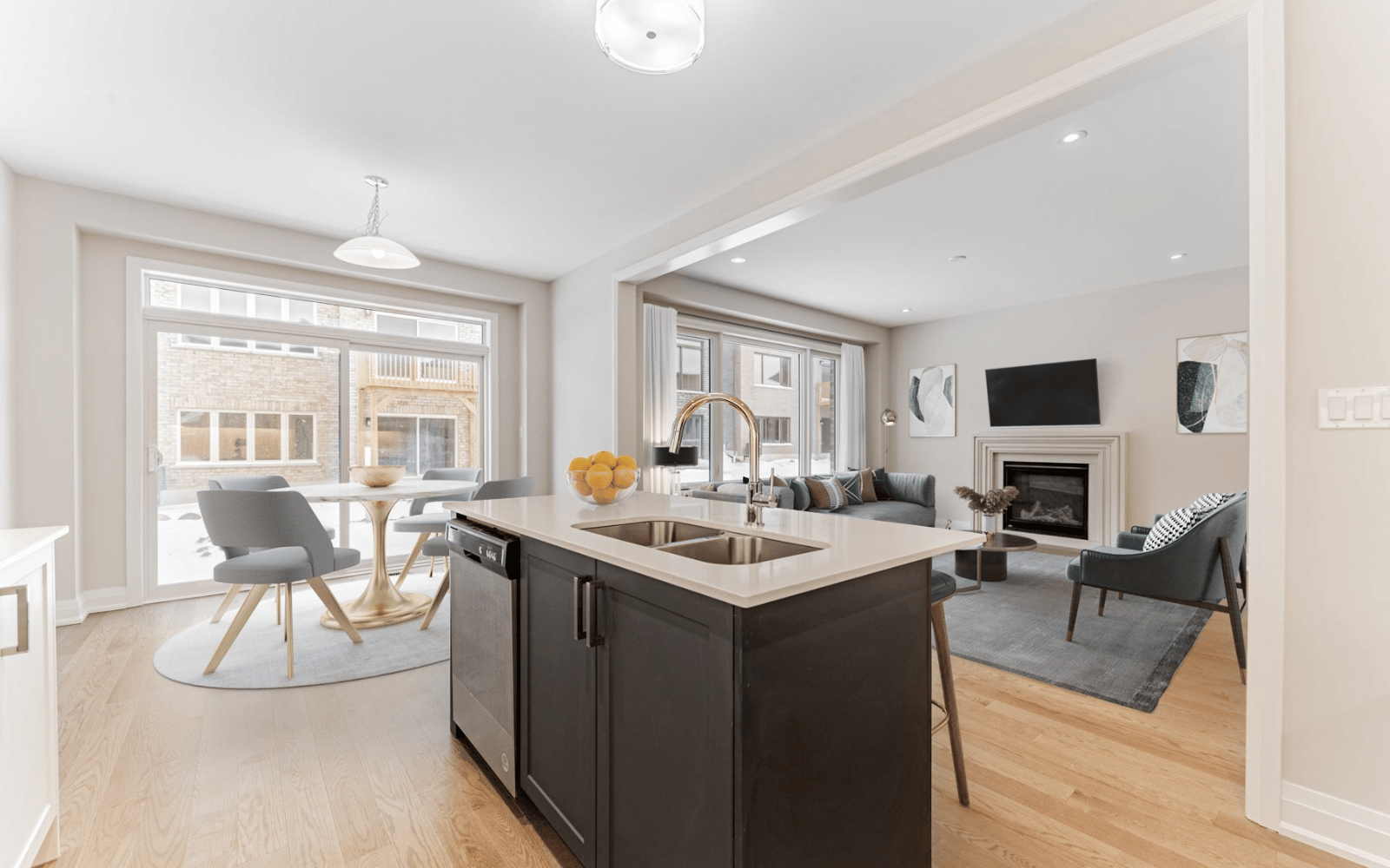 Kitchen in Lot 110 at Midhurst Valley in Midhurst, Ontario.