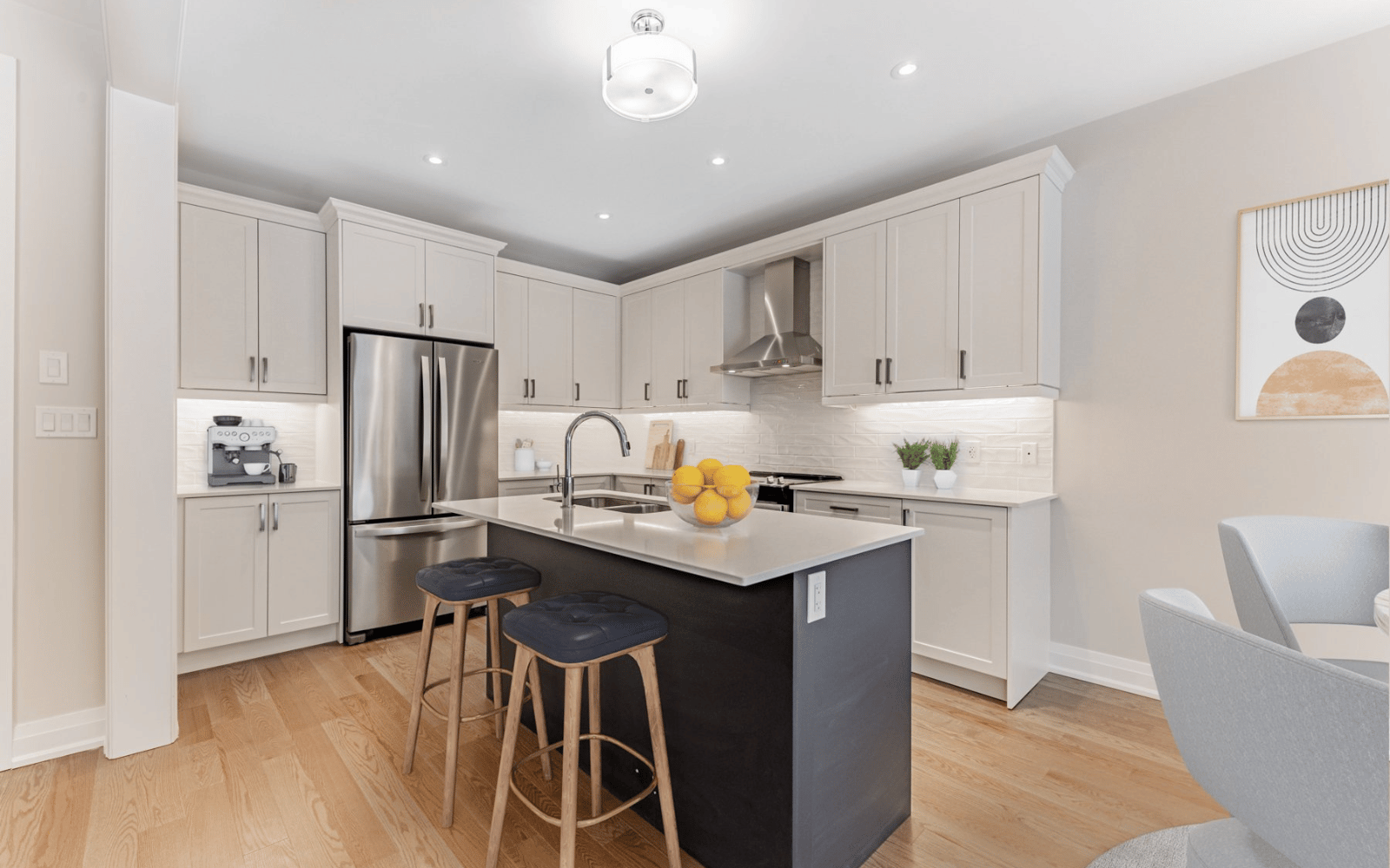 Kitchen in Lot 110 at Midhurst Valley in Midhurst, Ontario.