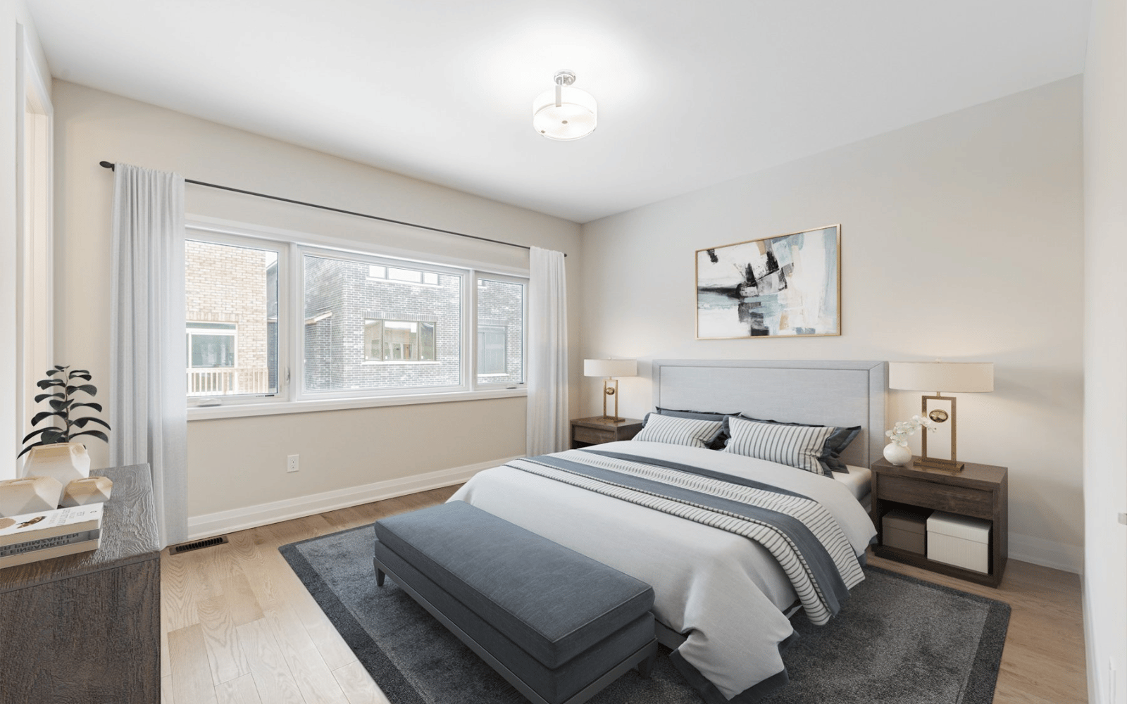 Primary Bedroom in Lot 110 at Midhurst Valley in Midhurst, Ontario.