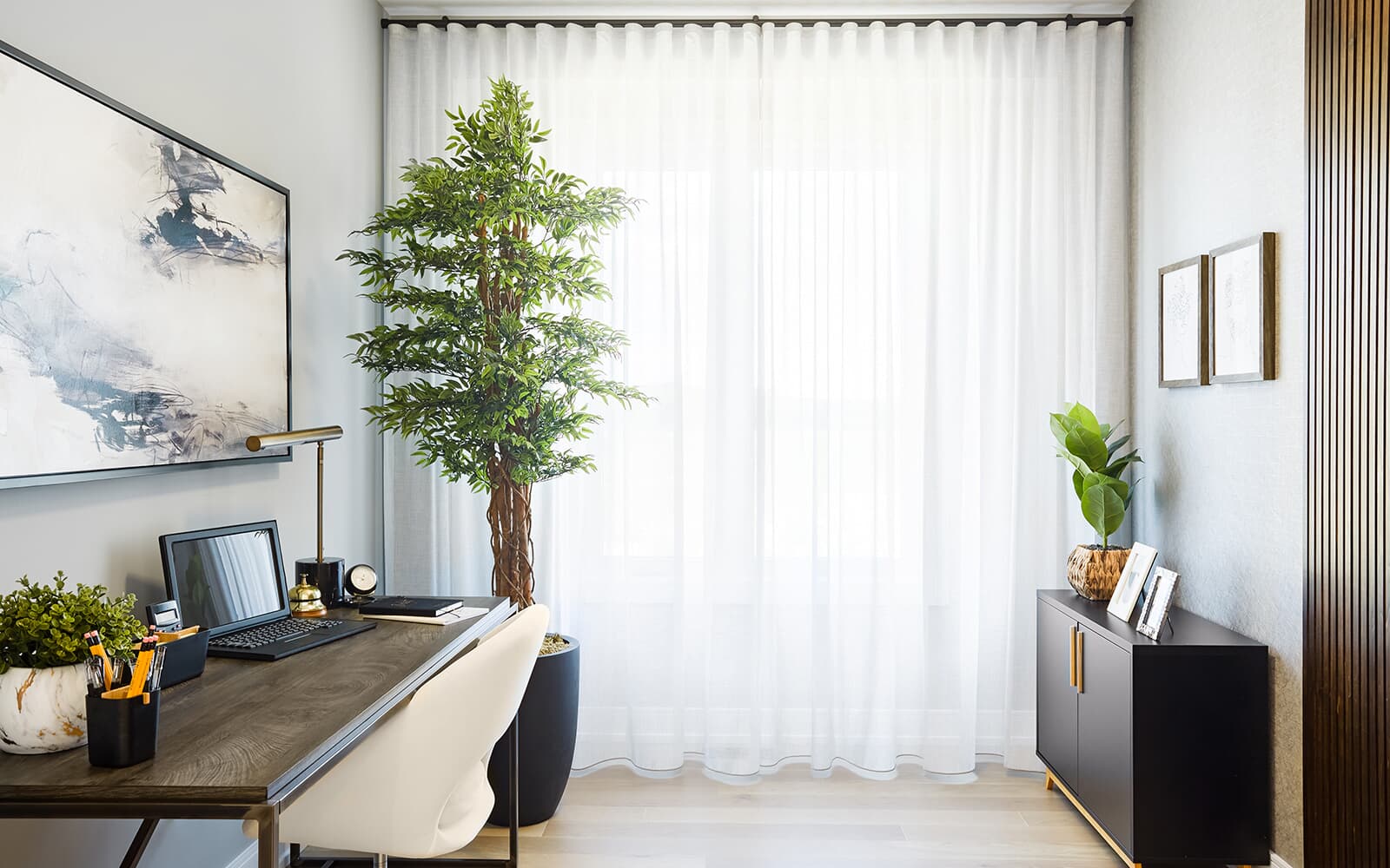 Home Office in the Chorley Model Home at Midhurst Valley in Midhurst, Ontario.