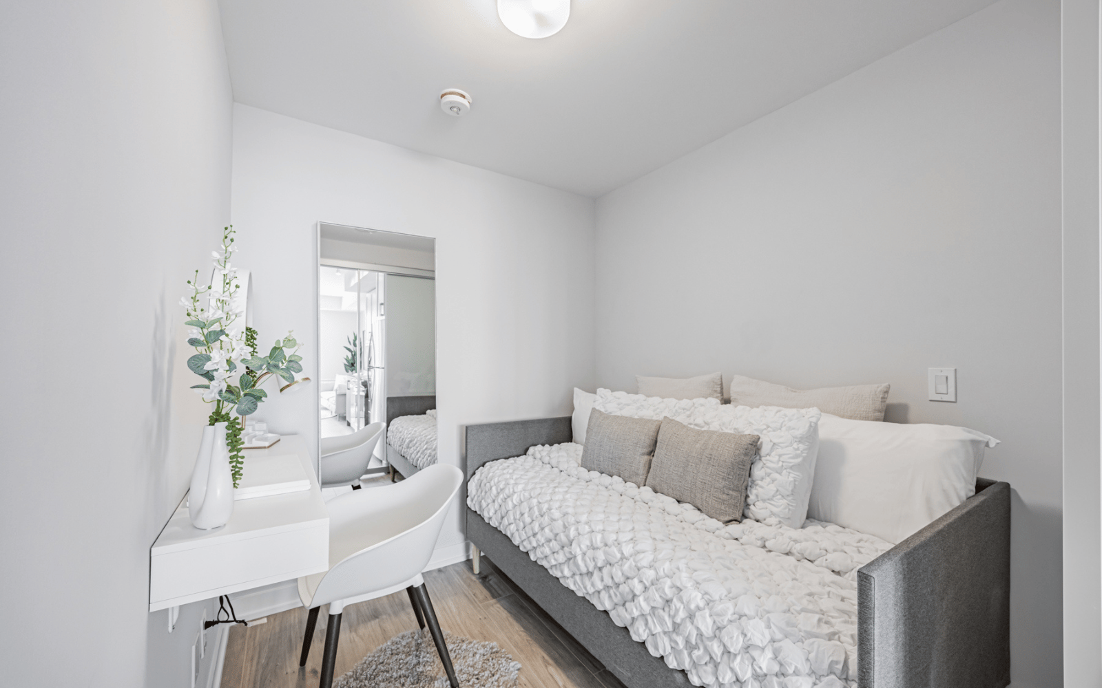 Den living for Suite 212 at Station No. 3