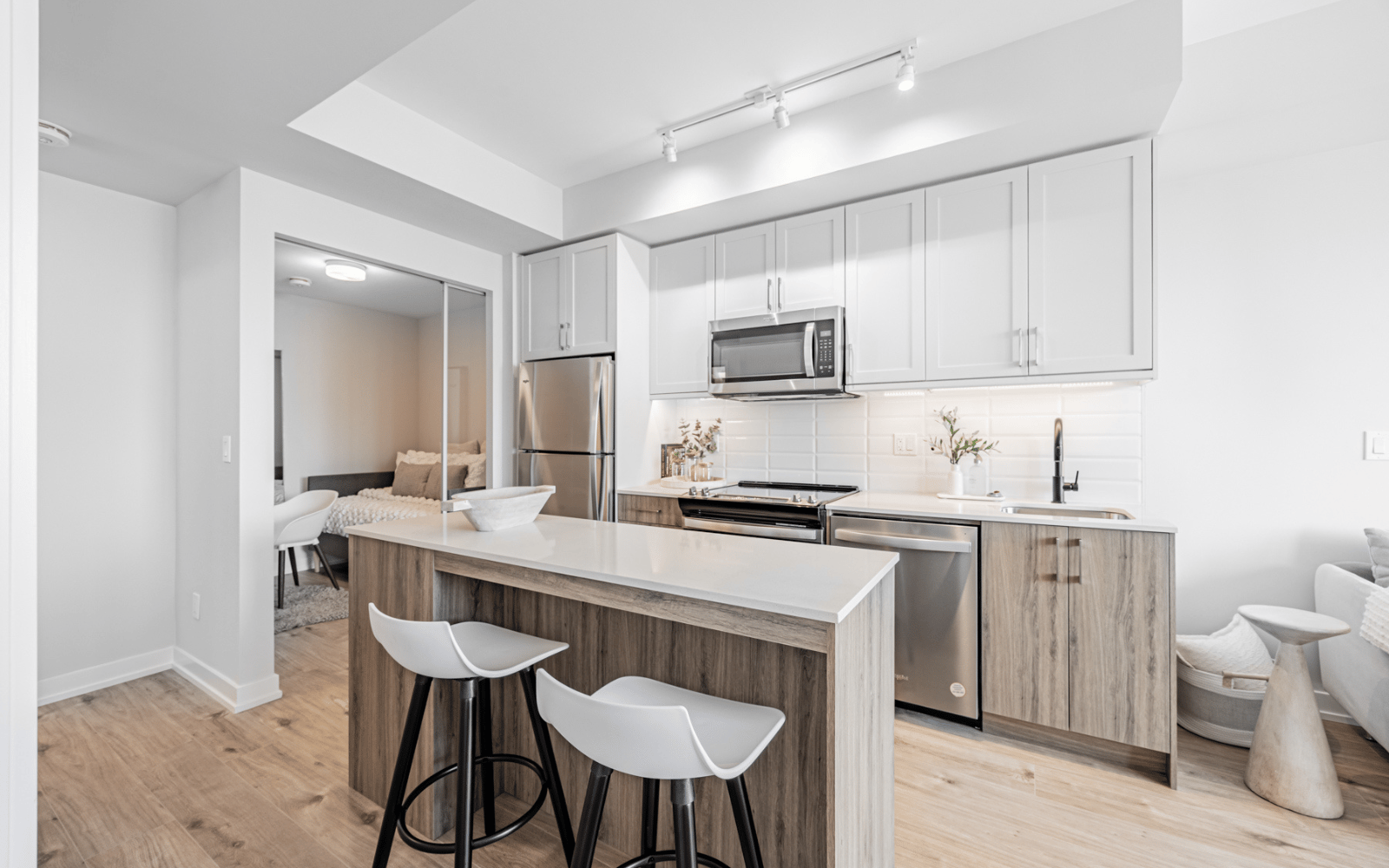 Kitchen for Suite 212 at Station No. 3