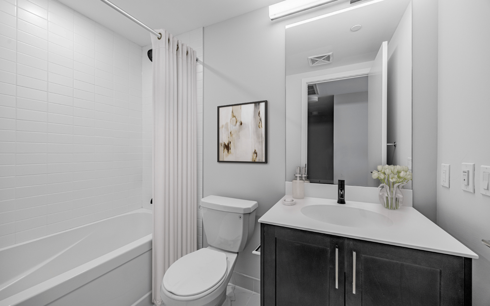 Virtually staged photo of Suite 430 at Station No. 3 in Whitby, ON