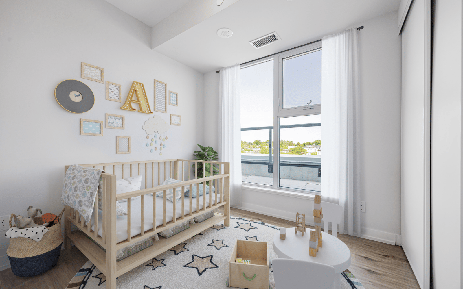 Virtually staged photo of Suite 430 at Station No. 3 in Whitby, ON