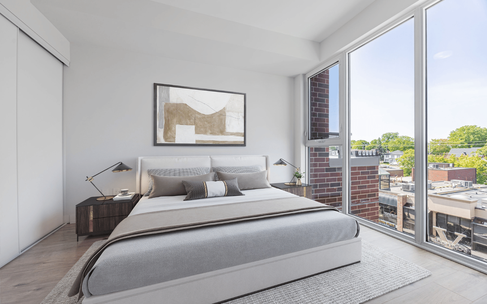 Virtually staged photo of Suite 430 at Station No. 3 in Whitby, ON