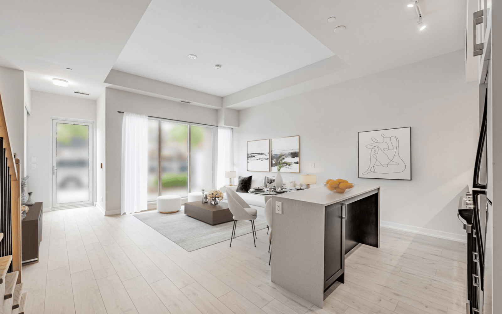 Kitchen and Living for Town 107 at Station No 3