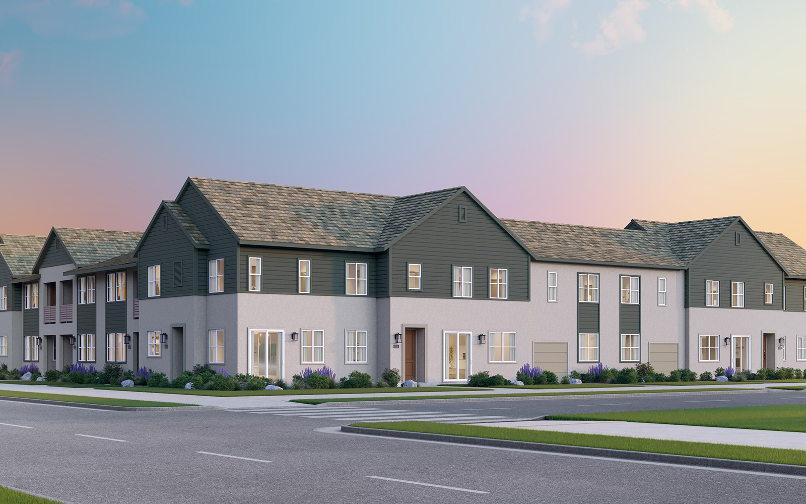 Row at New Haven B Elevation