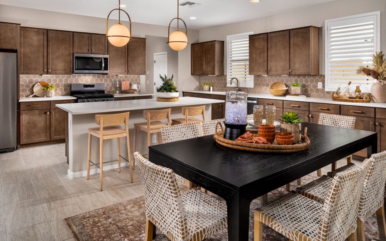 Dining Room to Kitchen View of Azure Floorplan