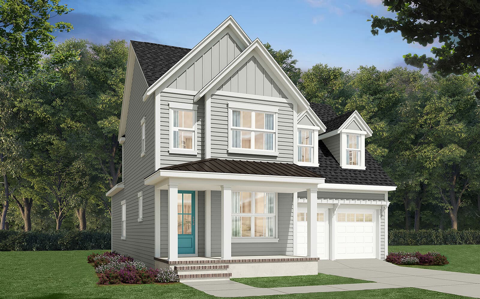 Elevation 2 of the Towson single-family home by Brookfield Residential at Nexton.