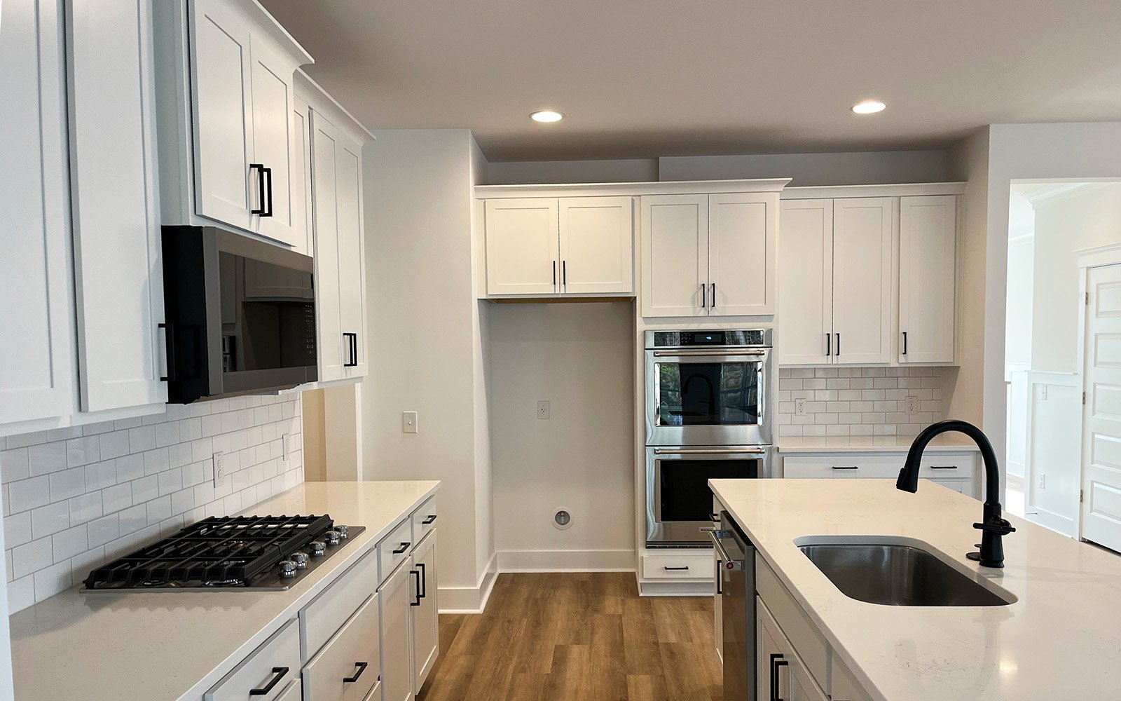 The kitchen of the Towson on homesite 1719 at Nexton.