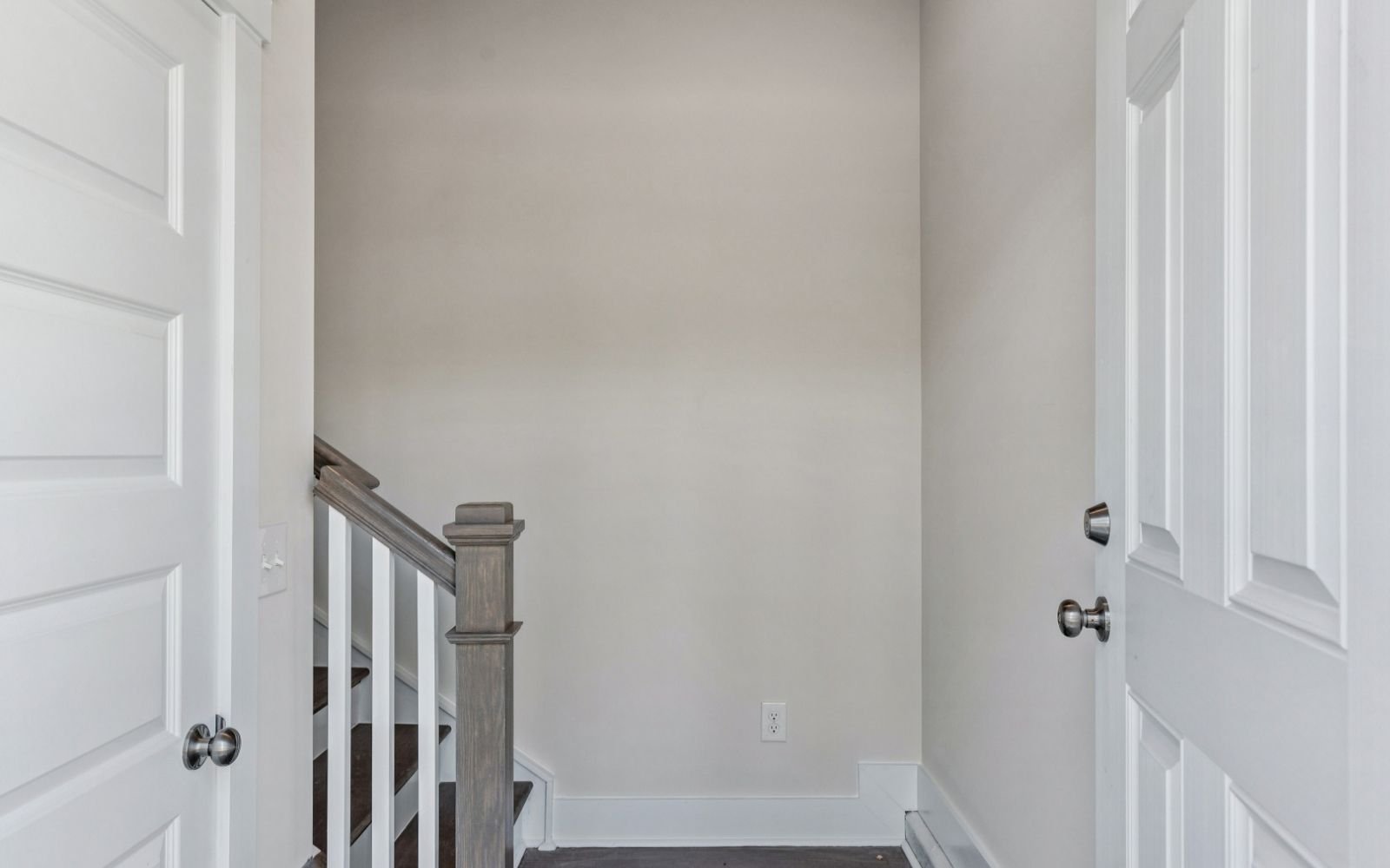 The stairs to the flex space over the garage in the Preston on homesite 1721 at Nexton.