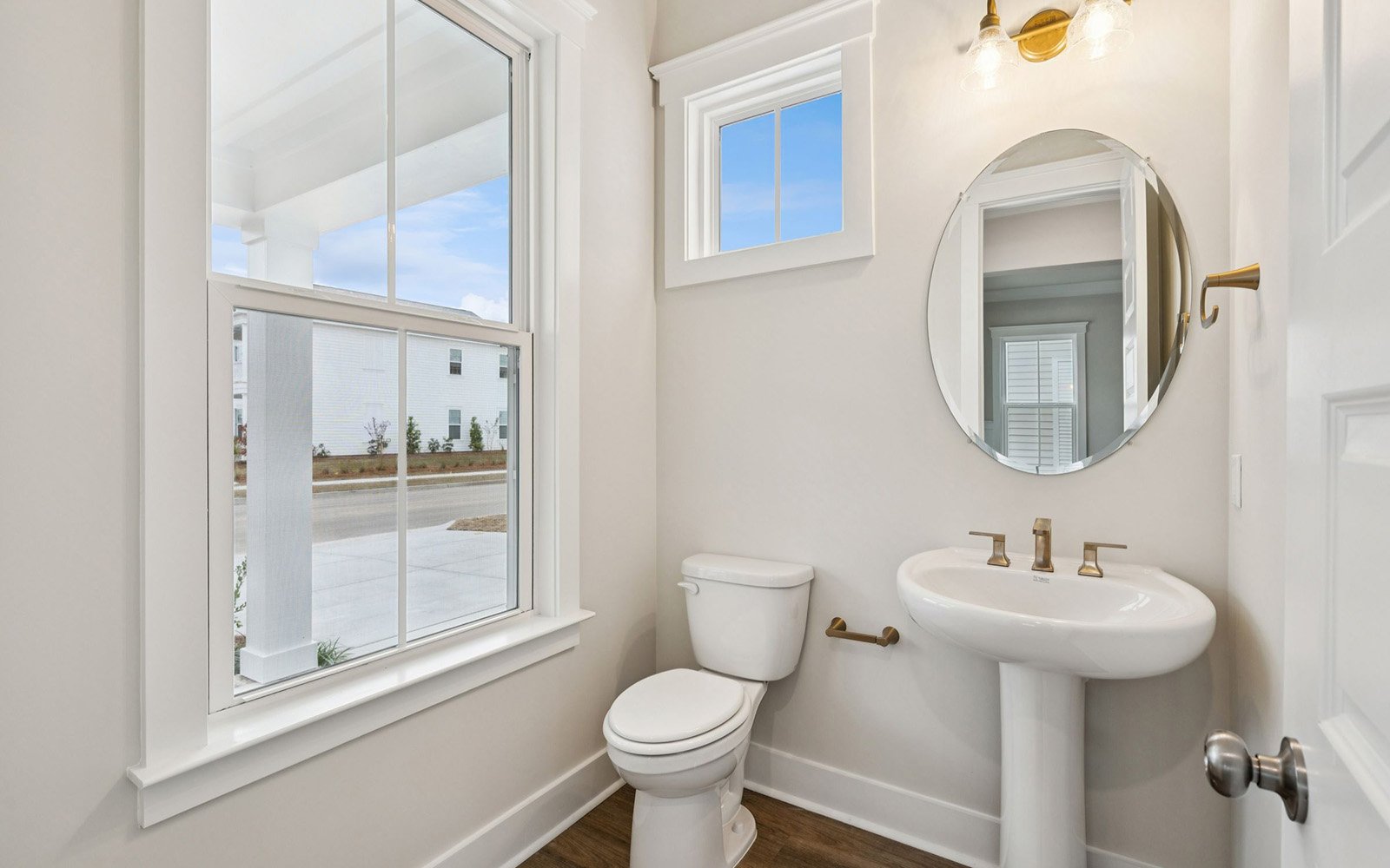 The powder room in the Preston on homesite 1721 at Nexton.