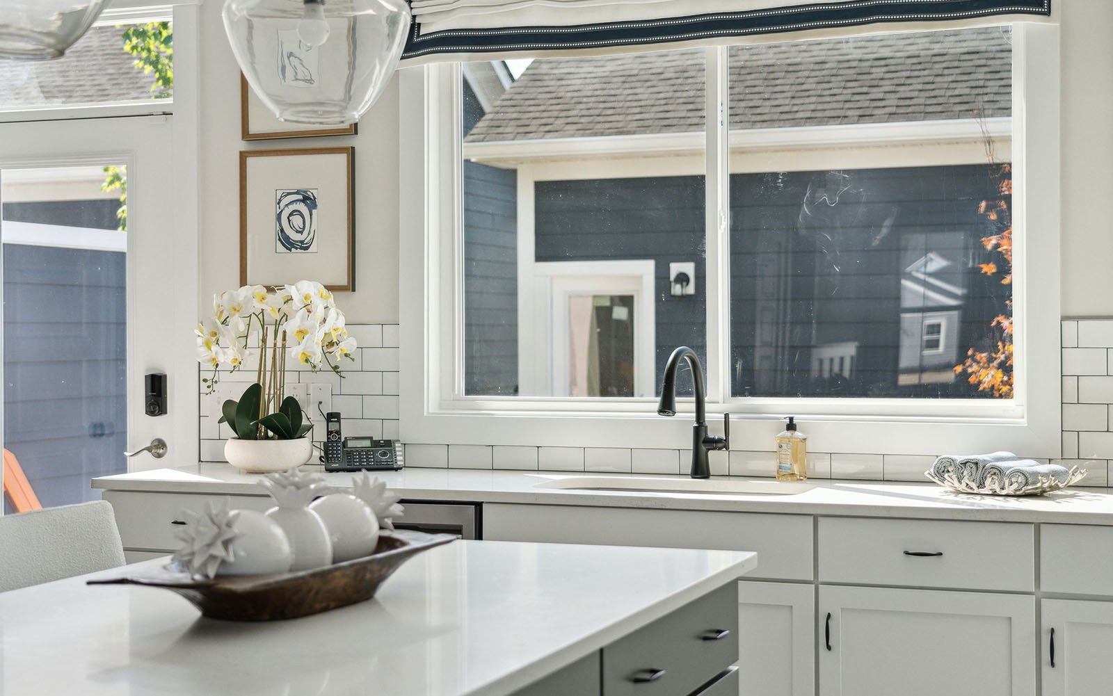 The kitchen in the Sage by Brookfield Residential at Nexton.