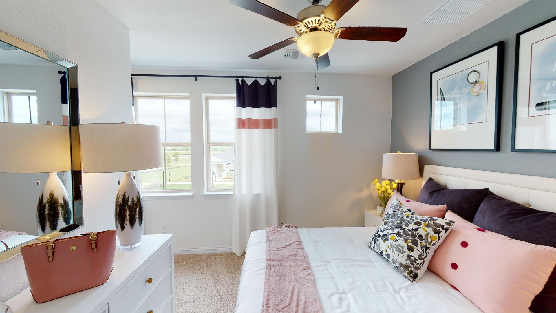 Image of bedroom in Lexington in Easton Park by Brookfield Residential in Austin, Texas.