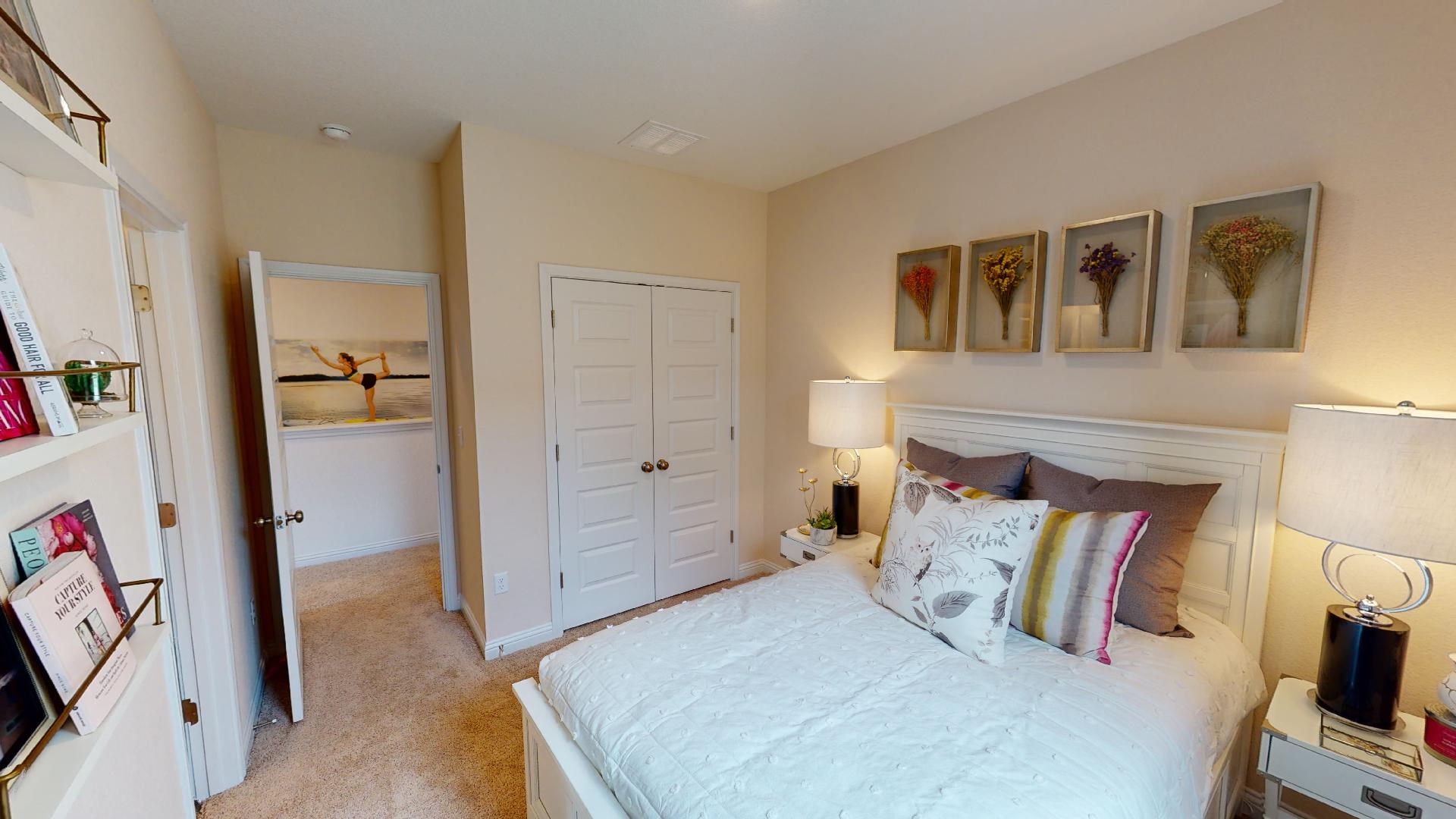 Image of bedroom in Lexington in Easton Park by Brookfield Residential in Austin, Texas.