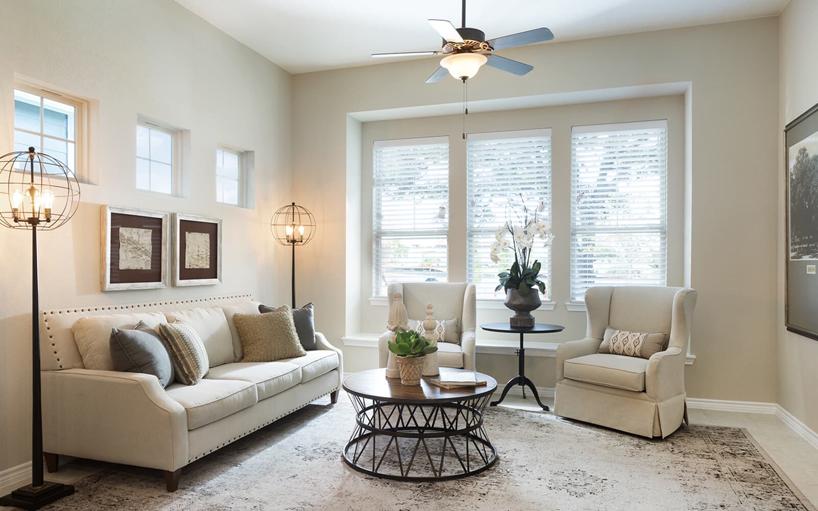 KissingTree-Villas-Tremont-livingroom By Brookfield Residential in Austin, Texas.