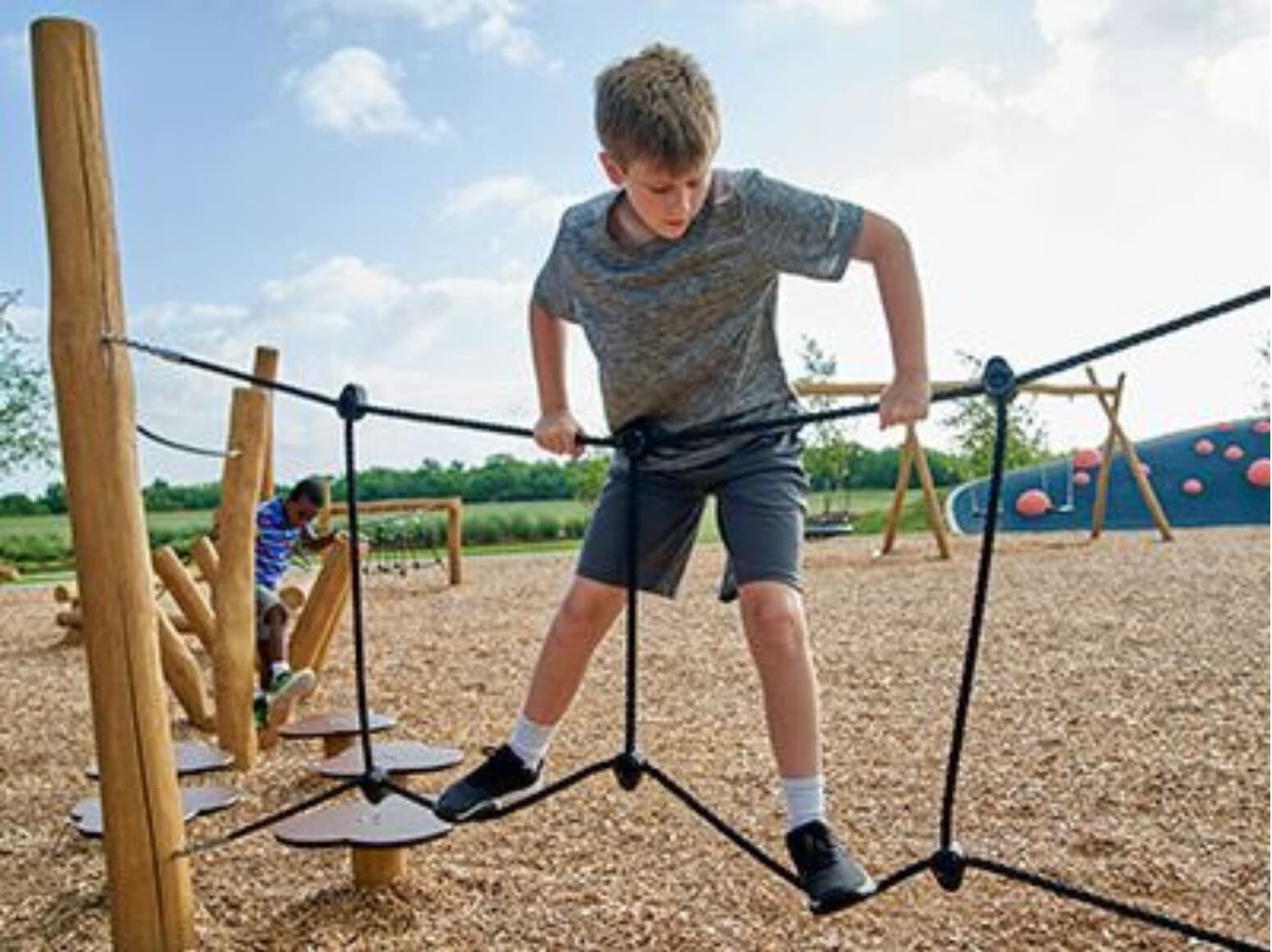 Elyson Commons at Bear Creek Playground Rope Course