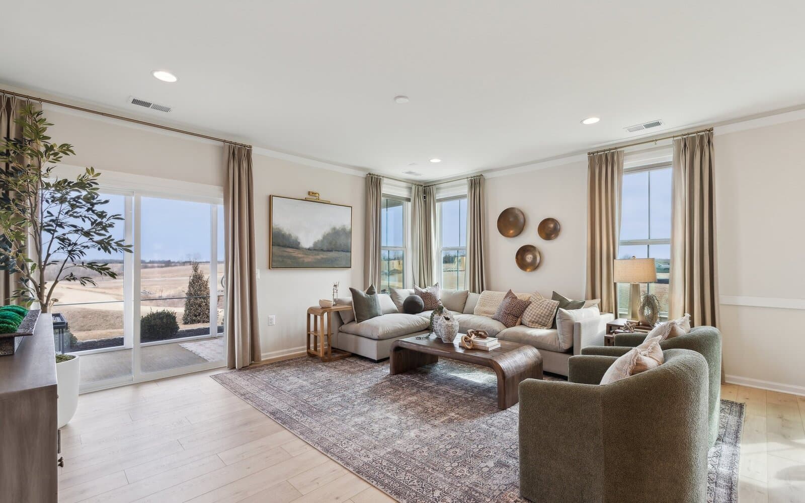 The family room of the Hemingway by Brookfield Residential.