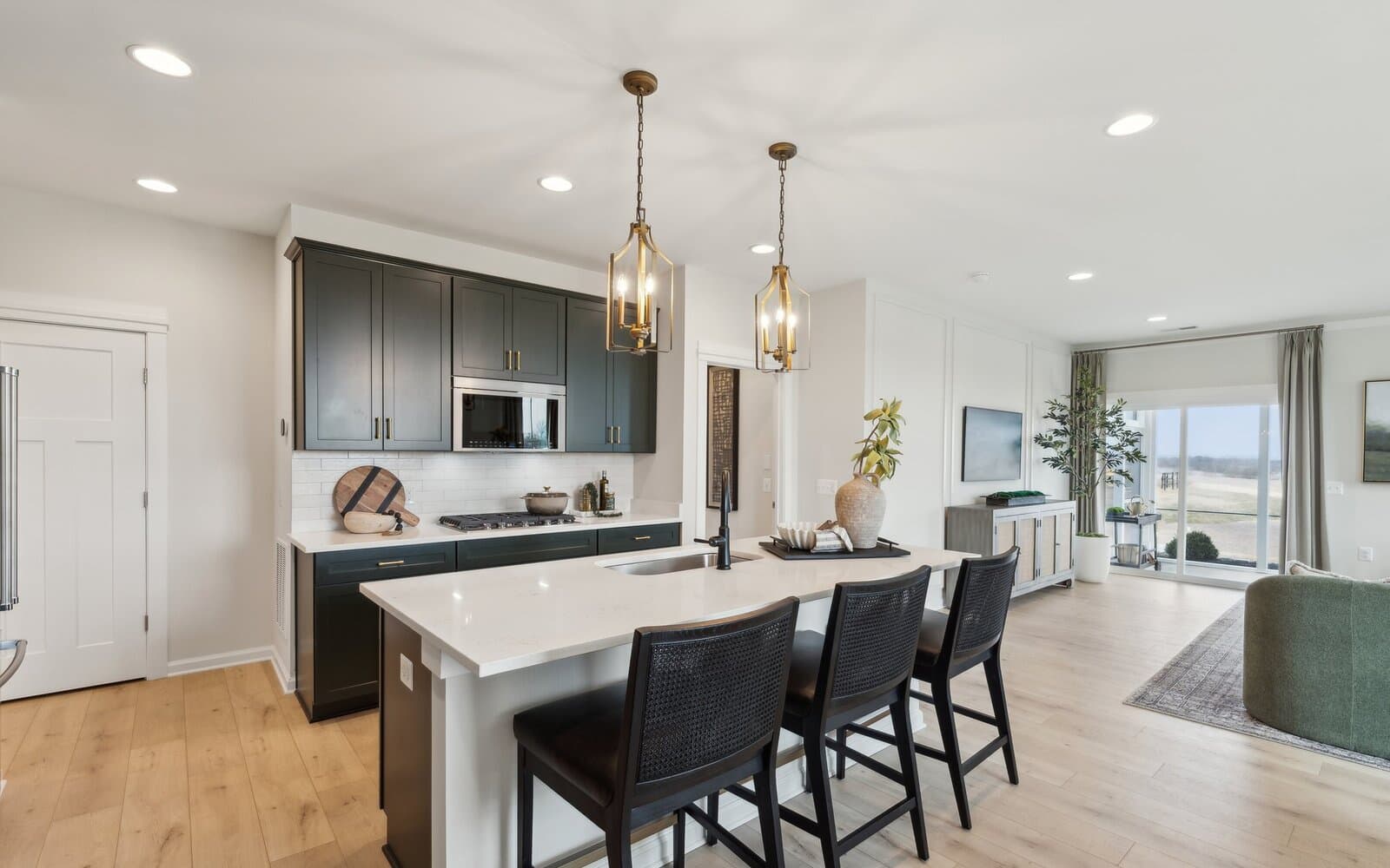 The kitchen of the Hemingway by Brookfield Residential.