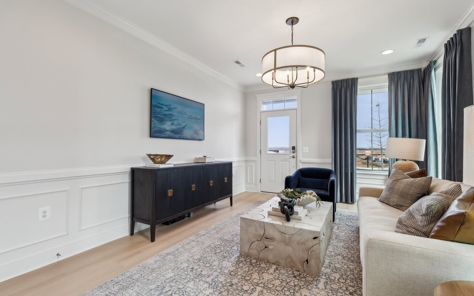 The living room of the Northgate by Brookfield Residential.