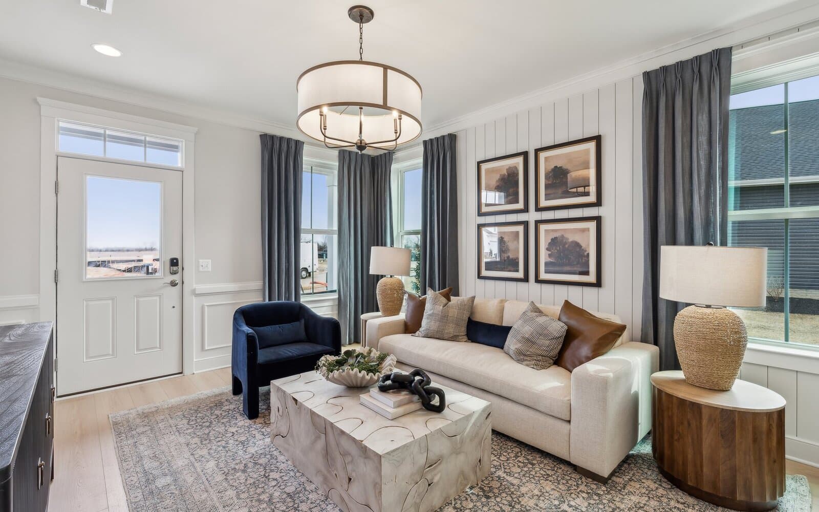 The living room of the Northgate by Brookfield Residential.