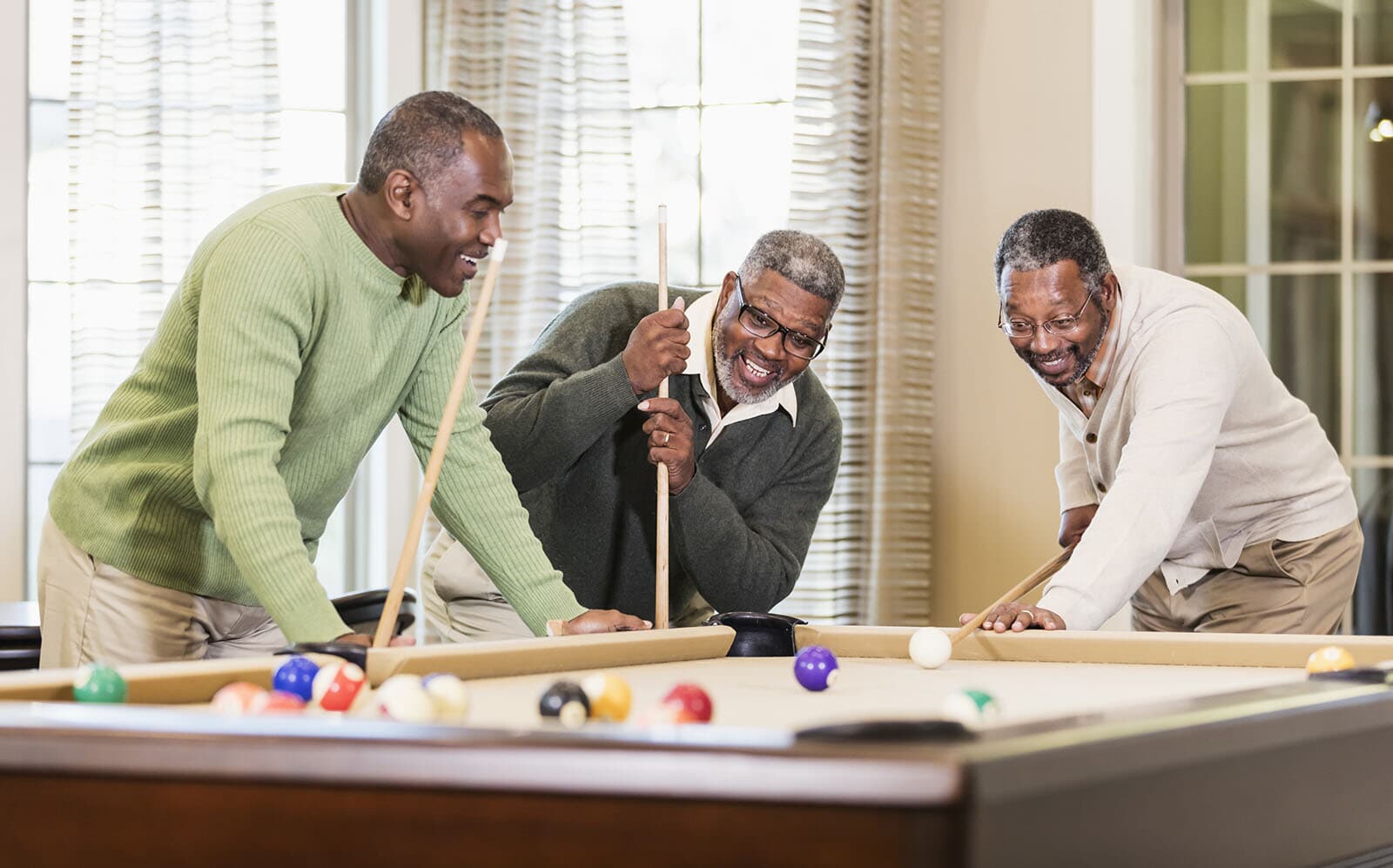 Enjoy billiards at the planned Hiatt Pointe at Snowden Bridge clubhouse. 