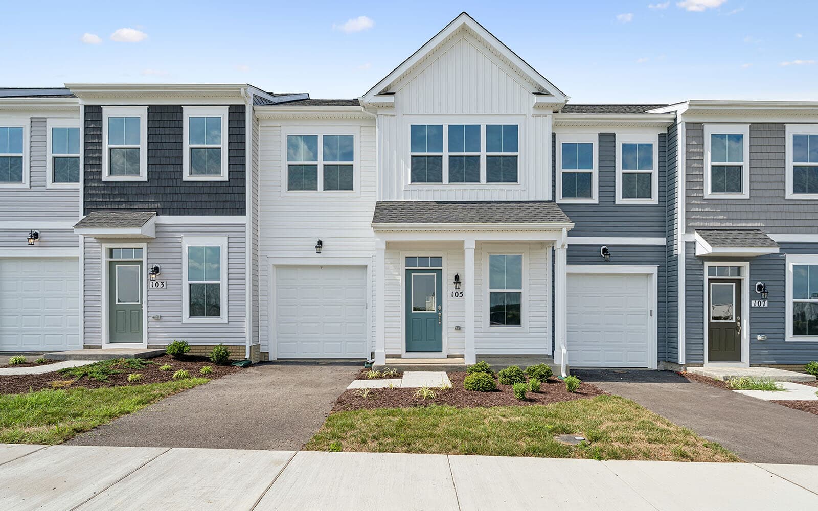 Exterior of the Northgate on Homesite 1003 at Hiatt Pointe at Snowden Bridge.