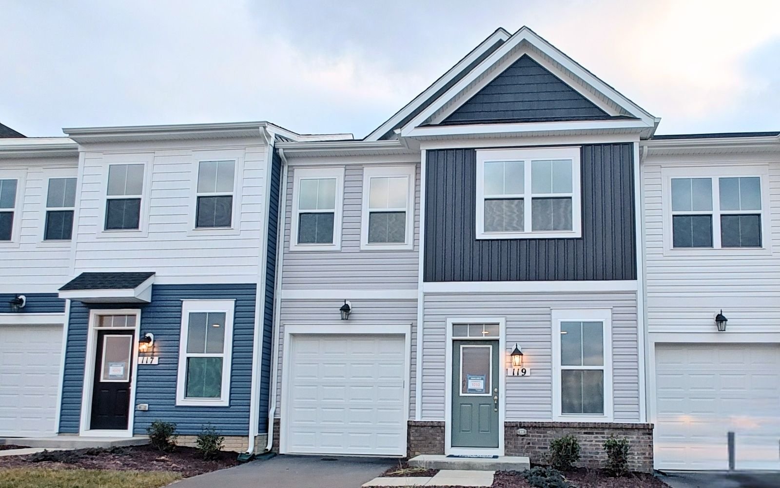 The exterior of the Northgate on homesite 1010 at Hiatt Pointe at Snowden Bridge.