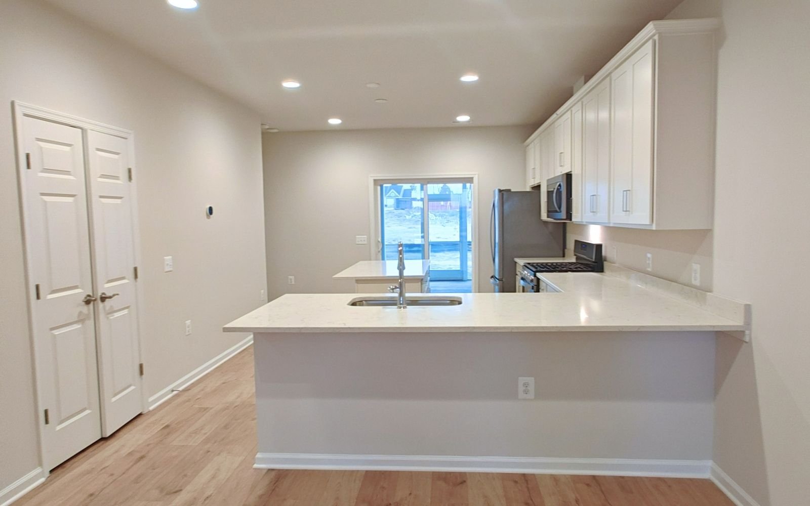 The kitchen of the Northgate on homesite 1010 at Hiatt Pointe at Snowden Bridge.