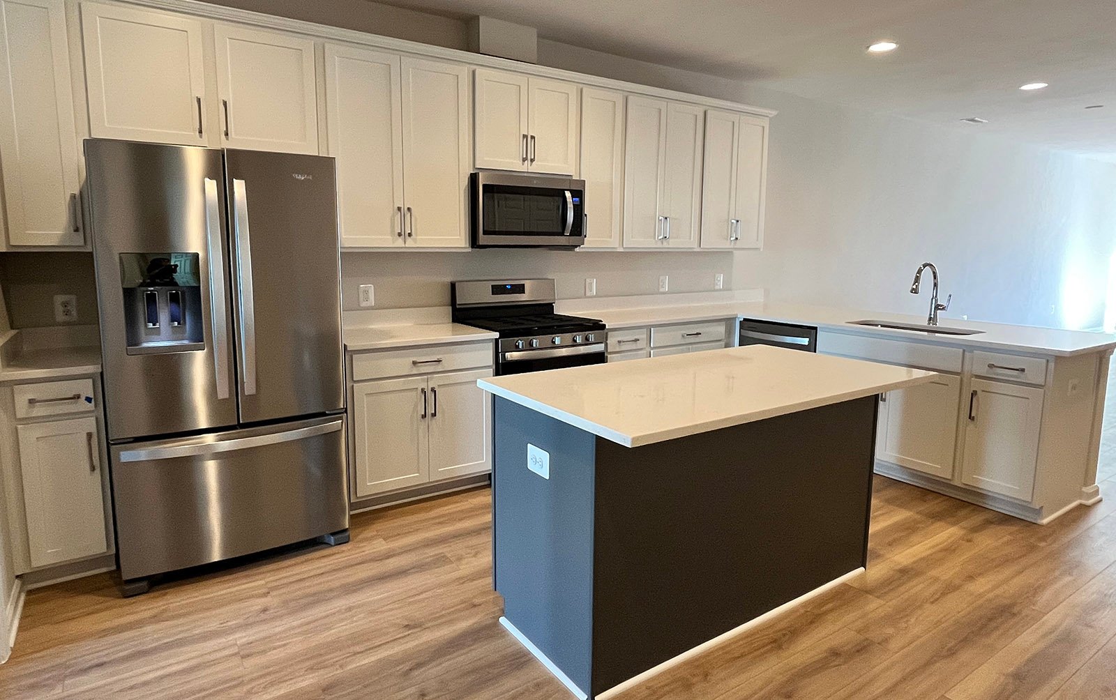 The kitchen of the Northgate on homesite 1099 at Hiatt Pointe at Snowden Bridge.